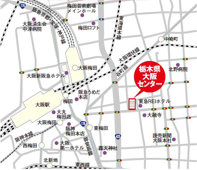 大阪センター周辺地図
