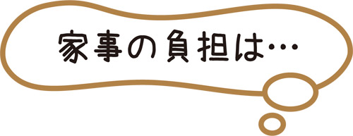 家事の負担は?