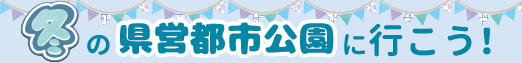 冬の県営都市公園に行こう