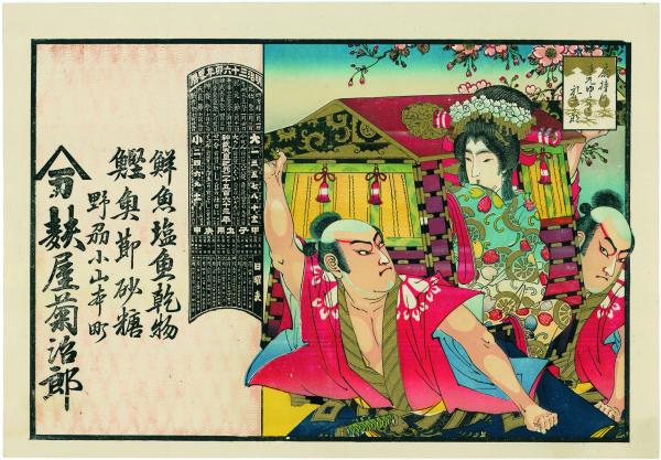 引札「花見籠」明治36（1903）年 栃木県立博物館蔵