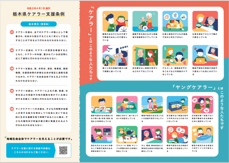ケアラー支援普及啓発リーフレット裏