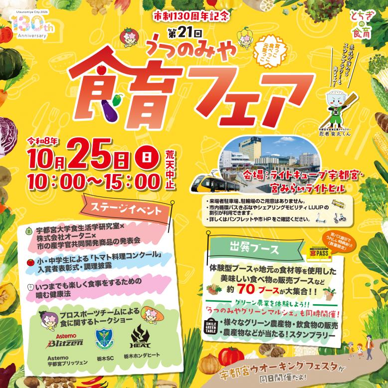 第21回うつのみや食育フェアポスター