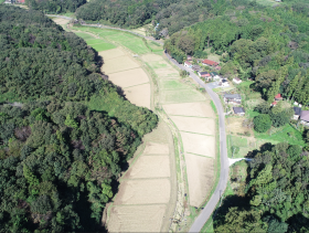 茂木地区の上空からの写真
