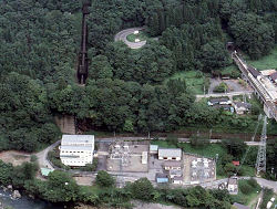 川治第一発電所全景の写真