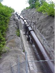 木の俣発電所水圧鉄管の写真