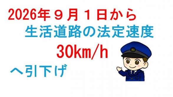 法定速度変更